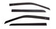 AVS 15-18 Ford F-150 Supercrew Ventvisor In-Channel Front & Rear Window Deflectors 4pc - Smoke - Burkken Auto Parts