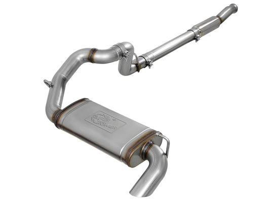 aFe MACHForce XP 18-20 Jeep Wrangler (JL) L4-2.0L (t) 3in 409 SS Cat-Back Hi-Tuck Exhaust - Burkken Auto Parts