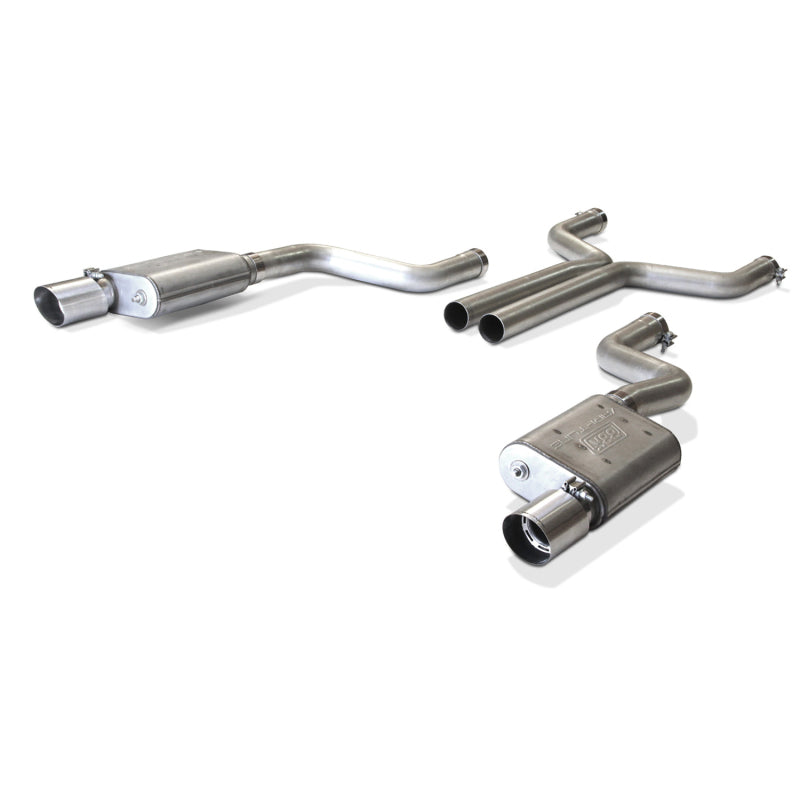BBK 2015-16 Mustang GT Varitune Complete Cat Back Exhaust System (Includes Resonator Delete X-Pipe) - Burkken Auto Parts