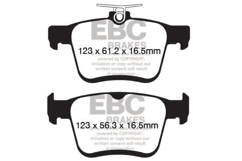 EBC 14+ Audi A3 1.8 Turbo (w/Electronic Parking Brake) Greenstuff Rear Brake Pads - Burkken Auto Parts