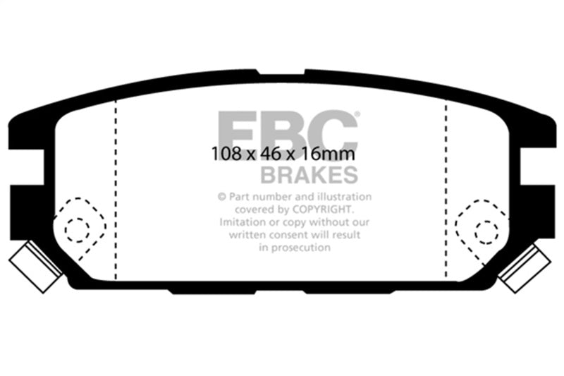 EBC 91-93 Dodge Stealth 3.0 4WD Greenstuff Rear Brake Pads - Burkken Auto Parts