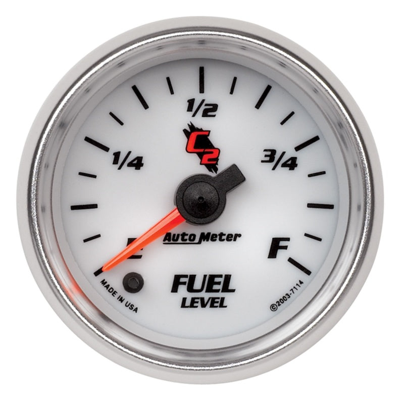 Autometer C2 52mm Electronic Programmable Empty to Full Fuel Level Gauge - Burkken Auto Parts