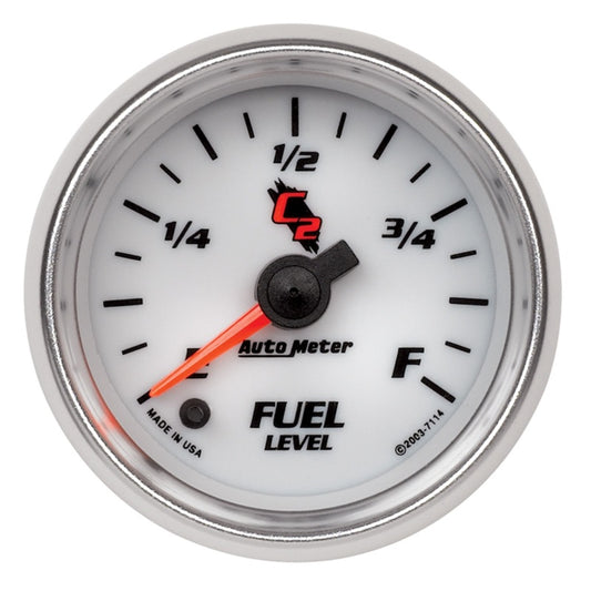 Autometer C2 52mm Electronic Programmable Empty to Full Fuel Level Gauge - Burkken Auto Parts