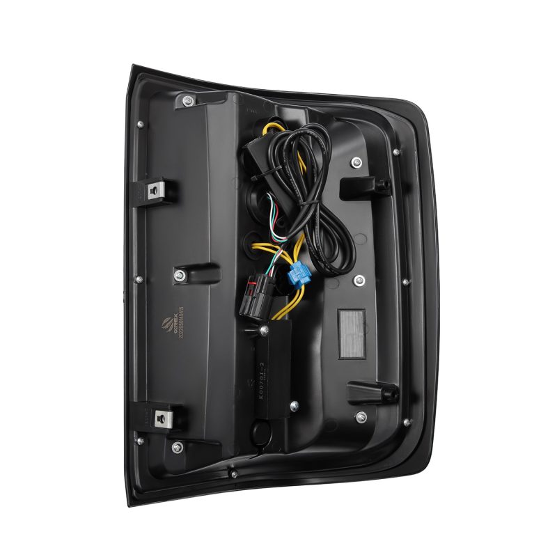 AlphaRex 14-18 Chevy Silverado 1500 Luxx-Series LED Tail Lights Alpha-Black w/Activ Light/Seq Signal - Burkken Auto Parts