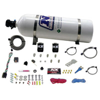 Nitrous Express E85 Universal Nitrous Kit for EFI (Single Nozzle Application) w/15lb Bottle - Burkken Auto Parts