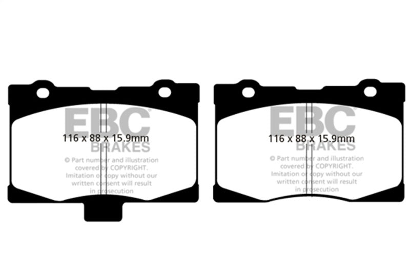 EBC 05-08 Acura RL 3.5 Redstuff Front Brake Pads - Burkken Auto Parts