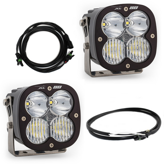 Baja Designs Jeep JL/JT Rubicon Steel Bumper LED Light Kit XL 80 w/Upfitter - Burkken Auto Parts