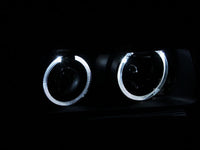ANZO 1992-1998 BMW 3 Series E36 Projector Headlights w/ Halo Black (CCFL) G2 - Burkken Auto Parts