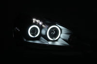 ANZO 2005-2006 Acura RSX Projector Headlights w/ Halo Black - Burkken Auto Parts