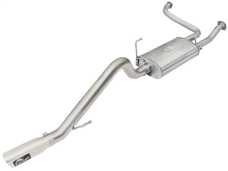 aFe MACHForce XP Exhaust Cat-Back 2.5/3in SS-409 w/ Polished Tip 05-15 Nissan Xterra V6 4.0L - Burkken Auto Parts