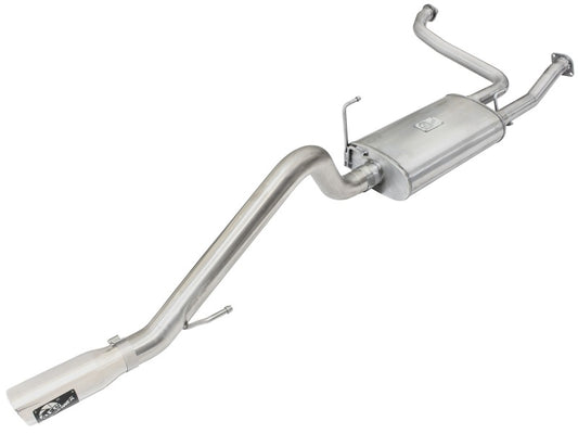 aFe MACHForce XP Exhaust Cat-Back 2.5/3in SS-409 w/ Polished Tip 05-15 Nissan Xterra V6 4.0L - Burkken Auto Parts