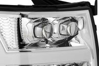AlphaRex 07-13 Chevy 1500HD NOVA LED Proj Headlights Plank Style Chrm w/Activ Light/Seq Signal - Burkken Auto Parts