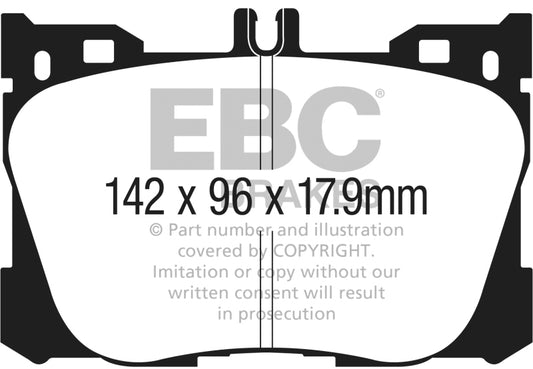 EBC 2019+ Mercedes-Benz CLS450 (C257) 3.0L Turbo Greenstuff Front Brake Pads - Burkken Auto Parts