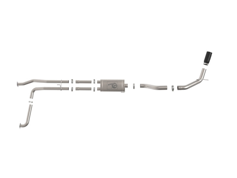 aFe MACHForce XP Exhausts Cat-Back SS-409 Nissan Titan XD 16-19 V8-5.6L - Black - Burkken Auto Parts