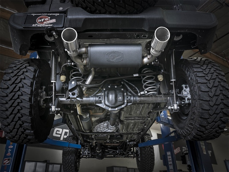 Rebel Series 2.5in 304 SS Cat-Back Exhaust w/ Polished Tips 2018+ Jeep Wrangler (JL) V6 3.6L - Burkken Auto Parts