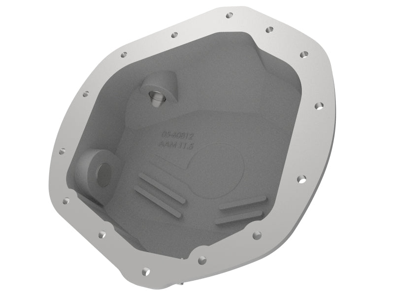 aFe Street Series Rear Differential Cover Raw w/ Machined Fins 01-18 GM Diesel Trucks V8-6.6L (td) - Burkken Auto Parts