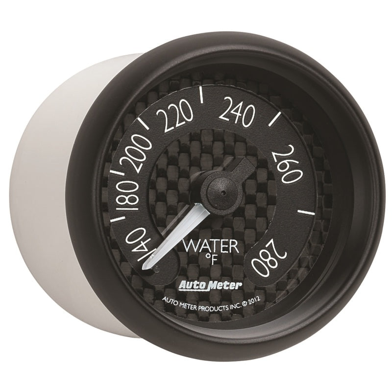 Autometer GT Series 52mm Mechanical 140-280 Deg F Water Temperature Gauge - Burkken Auto Parts