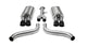 Corsa 1986-1991 Chevrolet Corvette C4 5.7L V8 L98 Black Sport Cat-Back Exhaust - Burkken Auto Parts