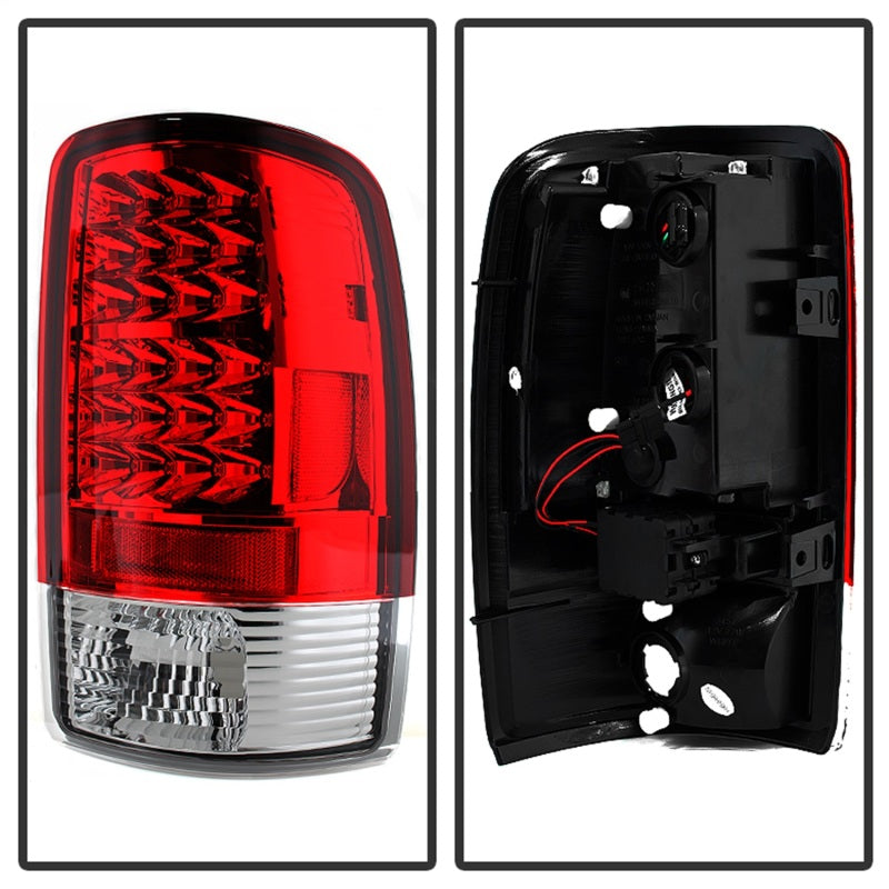 Spyder Chevy Suburban/Tahoe 1500/2500 00-06 LED Tail Lights Red Clear ALT-YD-CD00-LED-RC - Burkken Auto Parts