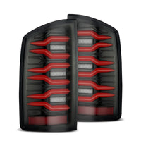 AlphaRex 07-08 Dodge Ram1500/07-09 Dodge Ram 2500+3500 Luxx-Series LED Tail Lights(Pair) Black/Red - Burkken Auto Parts