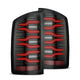 AlphaRex 07-08 Dodge Ram1500/07-09 Dodge Ram 2500+3500 Luxx-Series LED Tail Lights(Pair) Black/Red - Burkken Auto Parts