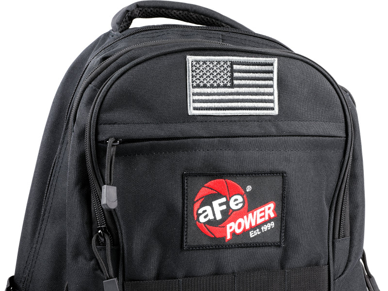aFe Power Lightweight Tactical Backpack w/ USB Charging Port - Black - Burkken Auto Parts