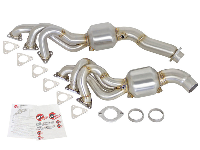 aFe Twisted Steel Headers (Catted) 01-06 BMW M3 L6-3.2L S54 - Burkken Auto Parts
