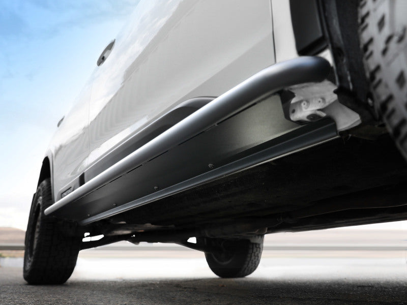 aFe POWER 20-23 Subaru Outback H4 2.4L (t) / H4 2.5L Terra Guard Trail Slider Steps - Black - Burkken Auto Parts
