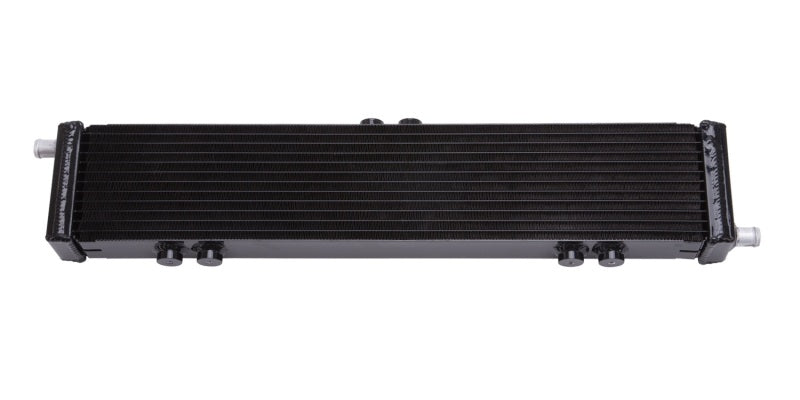 Edelbrock Heat Exchanger Single Pass Dual Row 22 000 Btu/Hr 26 5In W X 5In H X 2 62In D Black - Burkken Auto Parts