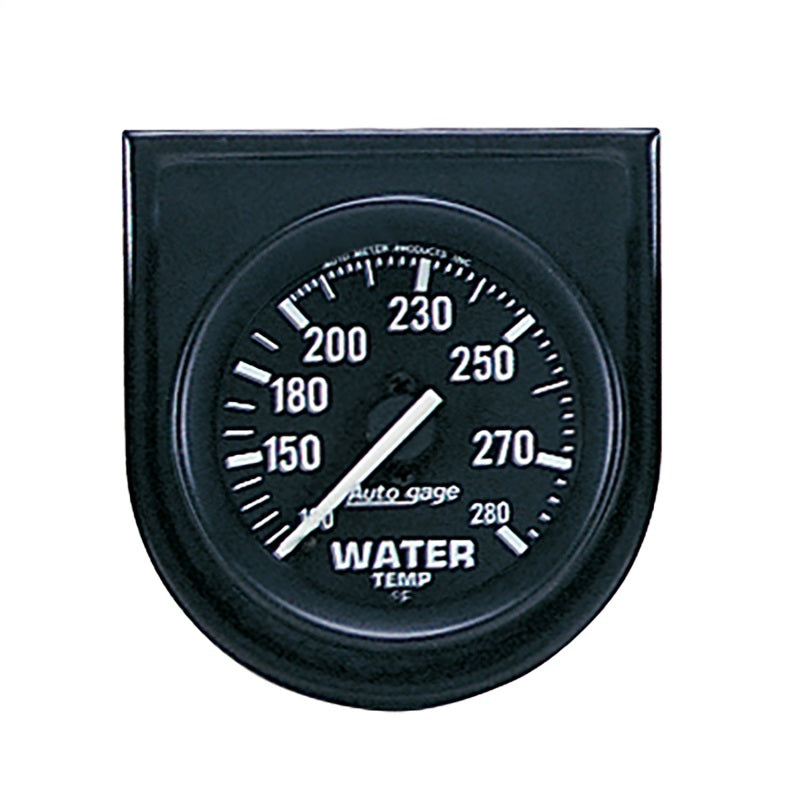 Autometer AutoGage 52.4mm Mechanical 100-280 Deg F Water Temp Gauge - Black - Burkken Auto Parts