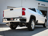 aFe Large Bore-HD 4in 409SS DPF-Back Exhaust System w/Polished Tips 20 GM Diesel Trucks V8-6.6L - Burkken Auto Parts