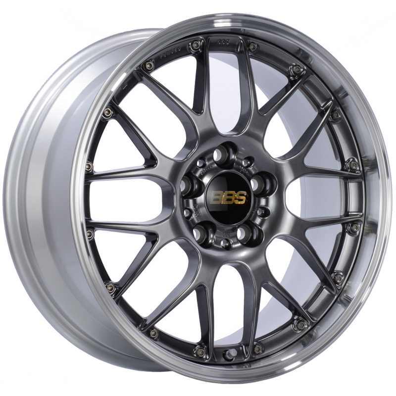 BBS RS-GT 20x8.5 5x114.3 ET43 Diamond Black Center Diamond Cut Lip Wheel -82mm PFS/Clip Required - Burkken Auto Parts