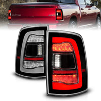ANZO 09-18 Dodge Ram 1500 Sequential LED Taillights Black - Burkken Auto Parts