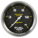 Autometer Marine Carbon Fiber 2-1/16in 15 PSI Digital Stepper Motor Fuel Pressure Gauge - Burkken Auto Parts