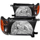 ANZO 1999-2002 Toyota 4Runner Crystal Headlights Black - Burkken Auto Parts