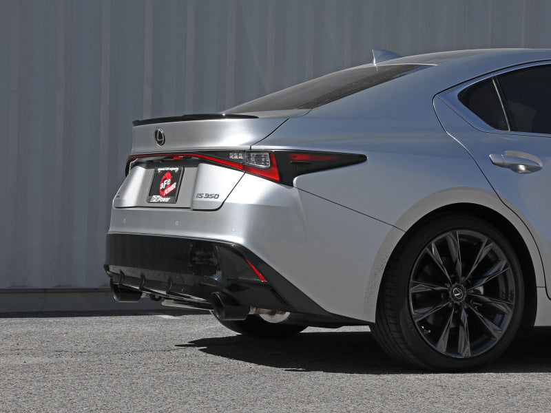 aFe Takeda 14-22 Lexus IS350 V6 2.5in. 304 Stainless Steel Axle-Back Exhaust System w/ Black Tip - Burkken Auto Parts