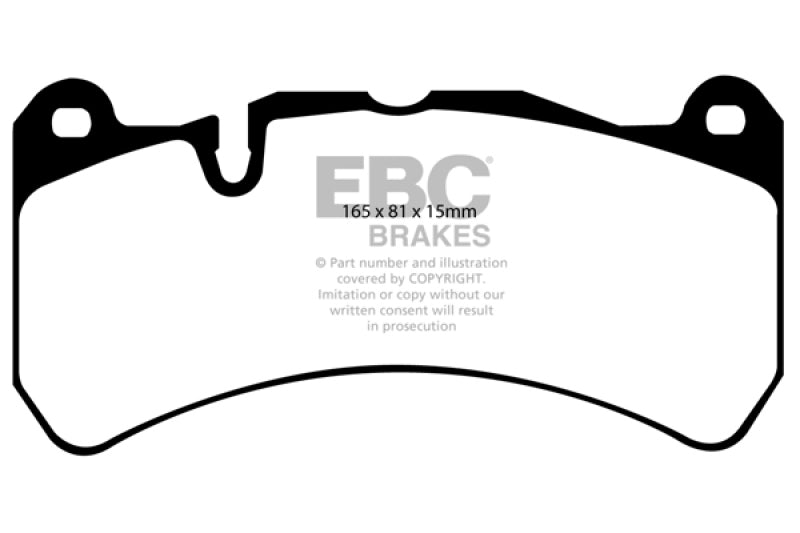 EBC 06-08 Ferrari 599 6.0 Redstuff Front Brake Pads - Burkken Auto Parts