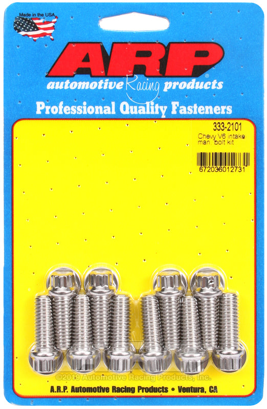 ARP Chevy V6 Stainless Steel 12 Point Manifold Bolt Kit - Burkken Auto Parts