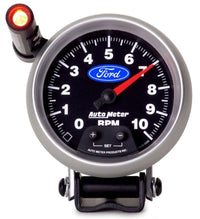 Autometer Ford 3-3/4in. 10K RPM Pedestal w/ Ext. Quick-Lite Tachometer Gauge - Burkken Auto Parts