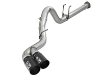 aFe Power 15-16 Ford F250/F350 6.7L Diesel Rebel XD 4in 409 SS DPF-Back Exhaust System - Black Tips - Burkken Auto Parts