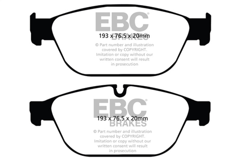 EBC 11-12 Audi A8 Quattro 3.0 Supercharged Greenstuff Front Brake Pads - Burkken Auto Parts