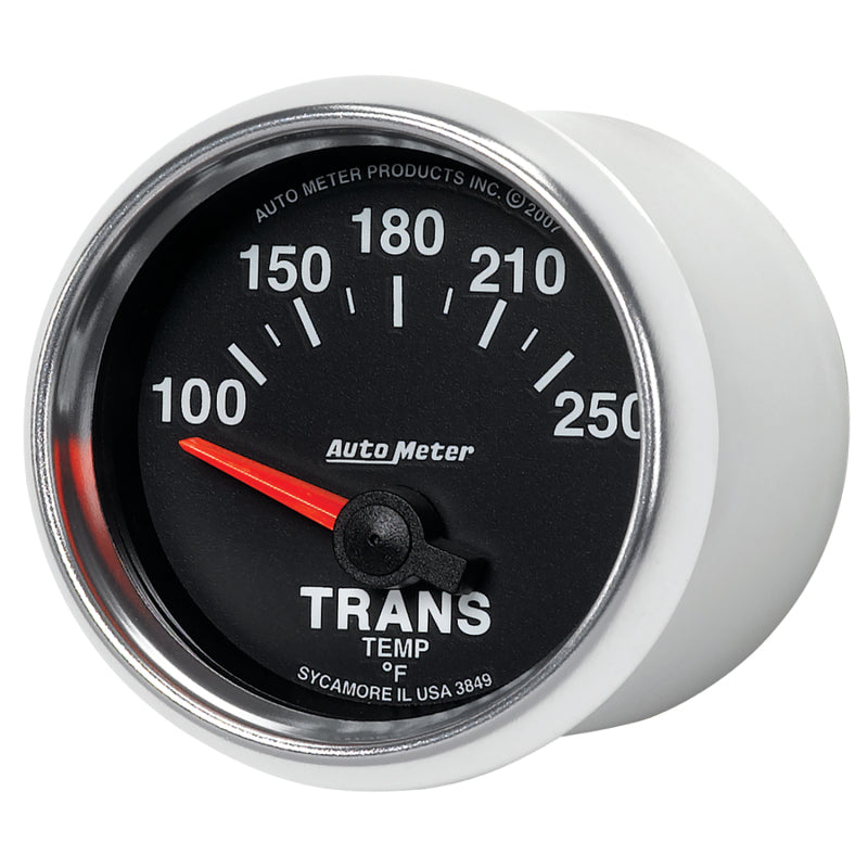 Autometer GS 52mm 100-250 Degree F Short Sweep Electronic Transmission Temperature Gauge - Burkken Auto Parts