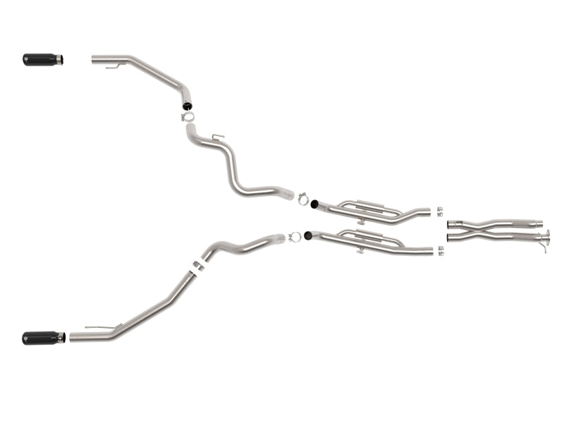 aFe Vulcan Series 3in 304SS Cat-Back Exhaust 24-25 Ford Ranger Raptor V6-3.0L (tt) w/ Black Tips - Burkken Auto Parts