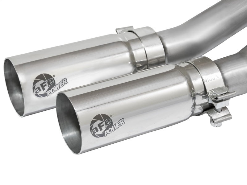 aFe Rebel Series CB Middle-Side Exit SS Exhaust w/ Polished Tips 09-16 GM Silverado/Sierra V6/V8 - Burkken Auto Parts