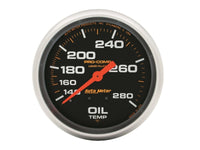Autometer Liquid Filled Mechanical 66.7mm 140-280 deg F Oil Termperature Gauge Includes 12 ft Tubing - Burkken Auto Parts