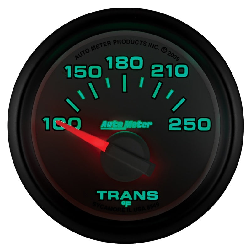 Autometer Factory Match 52mm Short Sweep Electronic 100-250 Deg F Transmission Temperature Gauge - Burkken Auto Parts