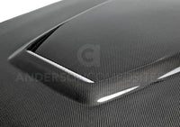 Anderson Composites 15-17 Ford Mustang (Excl. GT350/GT350R) Double Sided Hood - Burkken Auto Parts