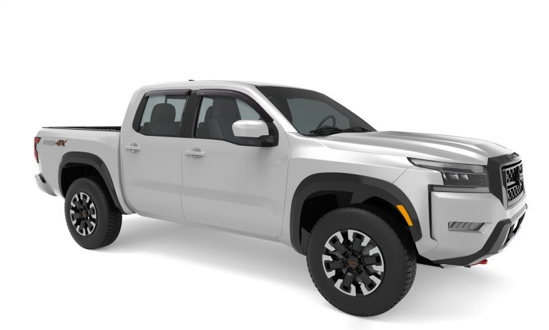 AVS 2022 Nissan Frontier (Crewcab Pickup) Ventvisor Outside Mount Window Deflectors 4pc - Smoke - Burkken Auto Parts