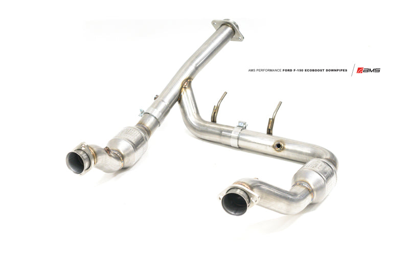 AMS Performance 2015+ Ford F-150 3.5L Ecoboost (Excl Raptor) Federal EPA Compliant Catted Downpipe - Burkken Auto Parts