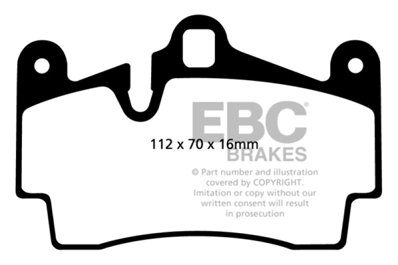 EBC 04-07 Porsche Cayenne 3.2 Redstuff Rear Brake Pads - Burkken Auto Parts